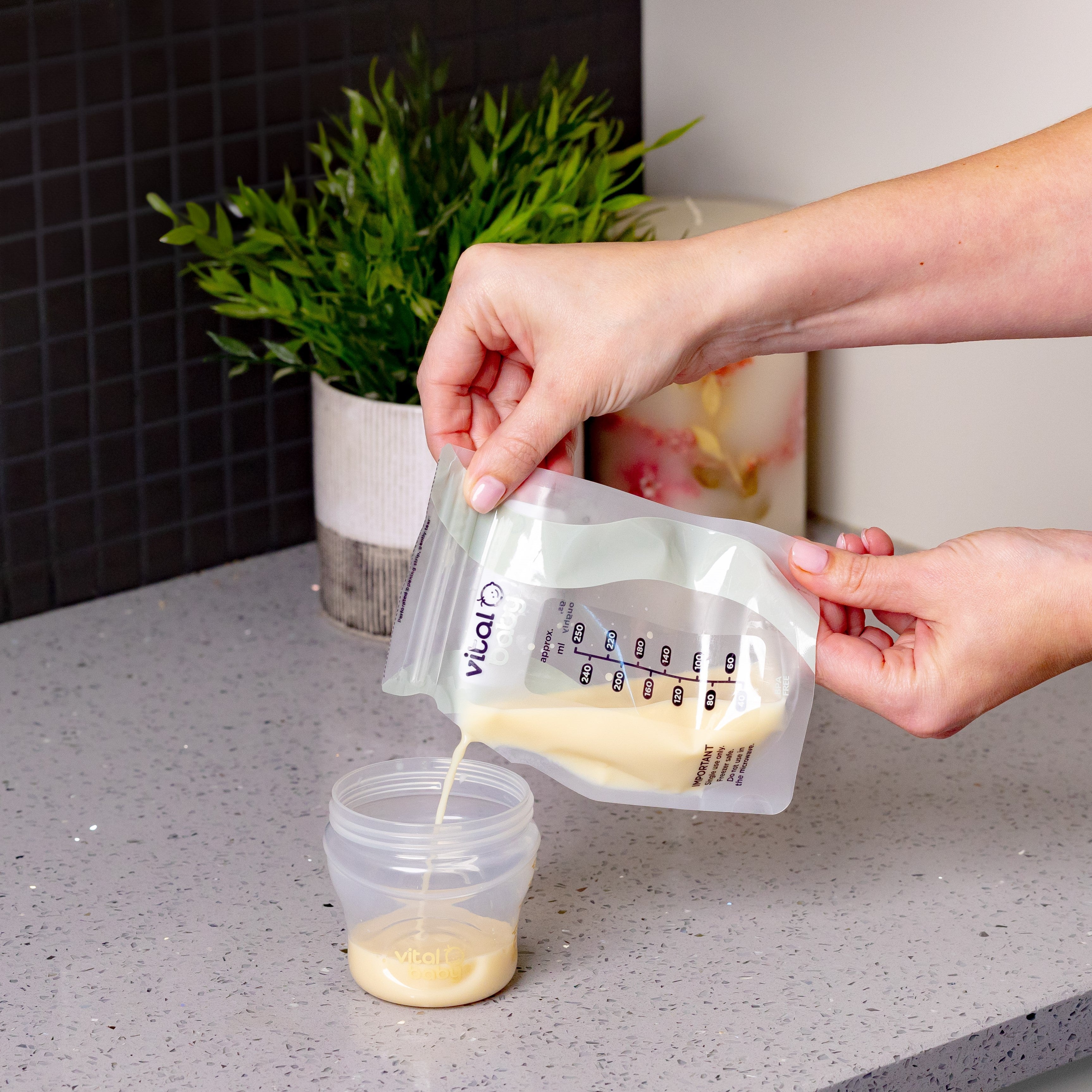 easy pour breast milk storage bags