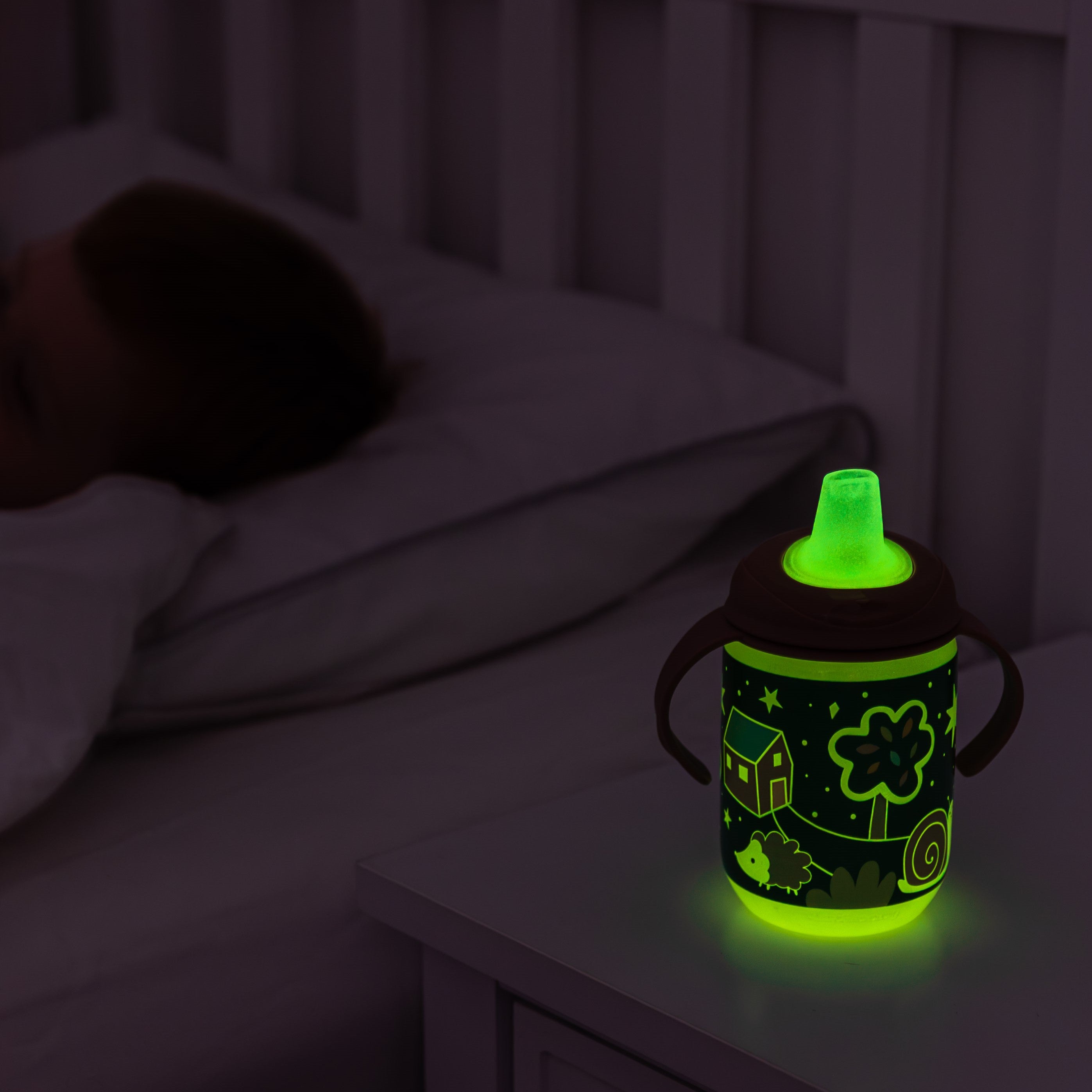 glow in the dark easy sipper 2pk