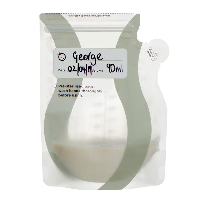 NURTURE easy pour breast milk storage bags